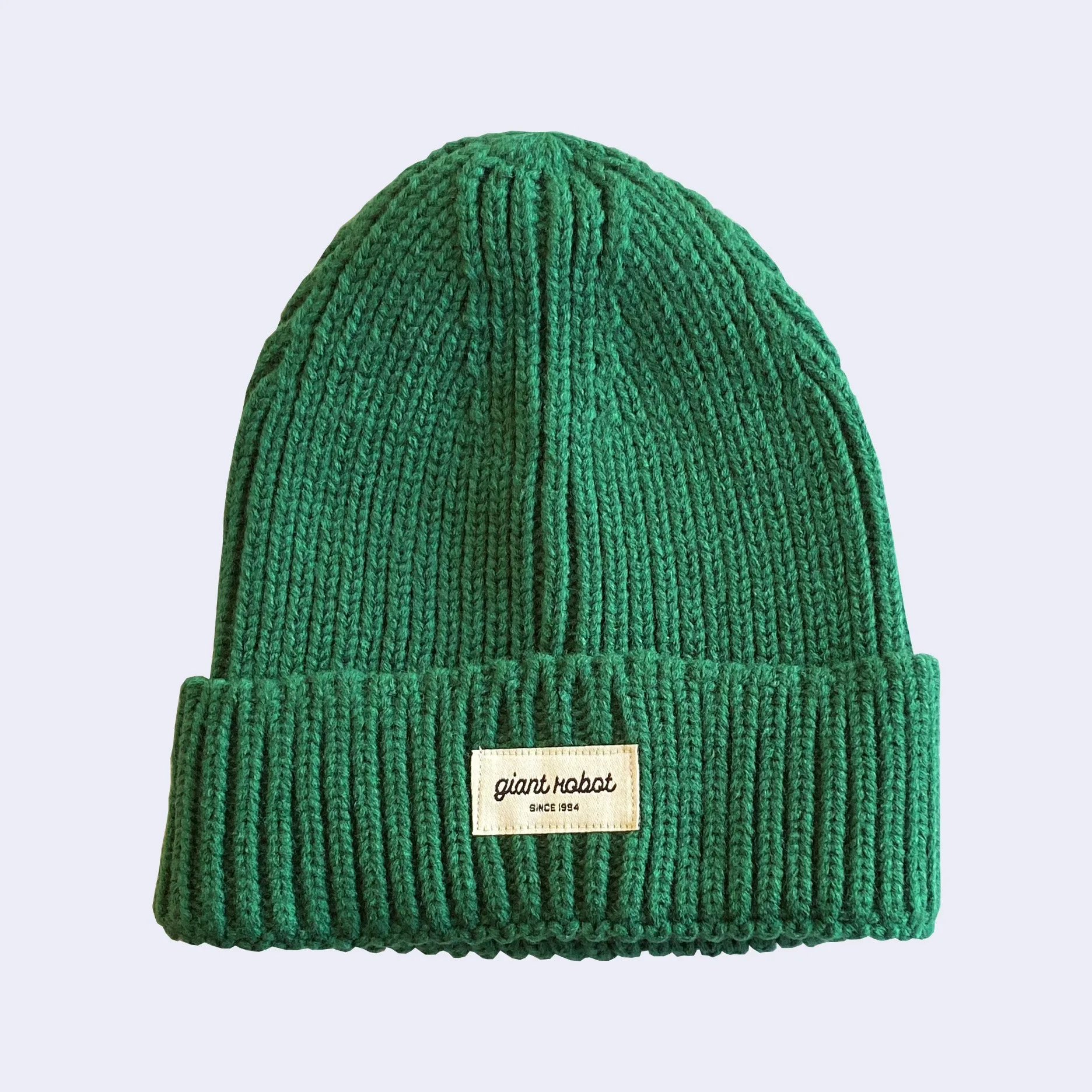 Giant Robot - Embroidered Logo Knit Beanie (Green)