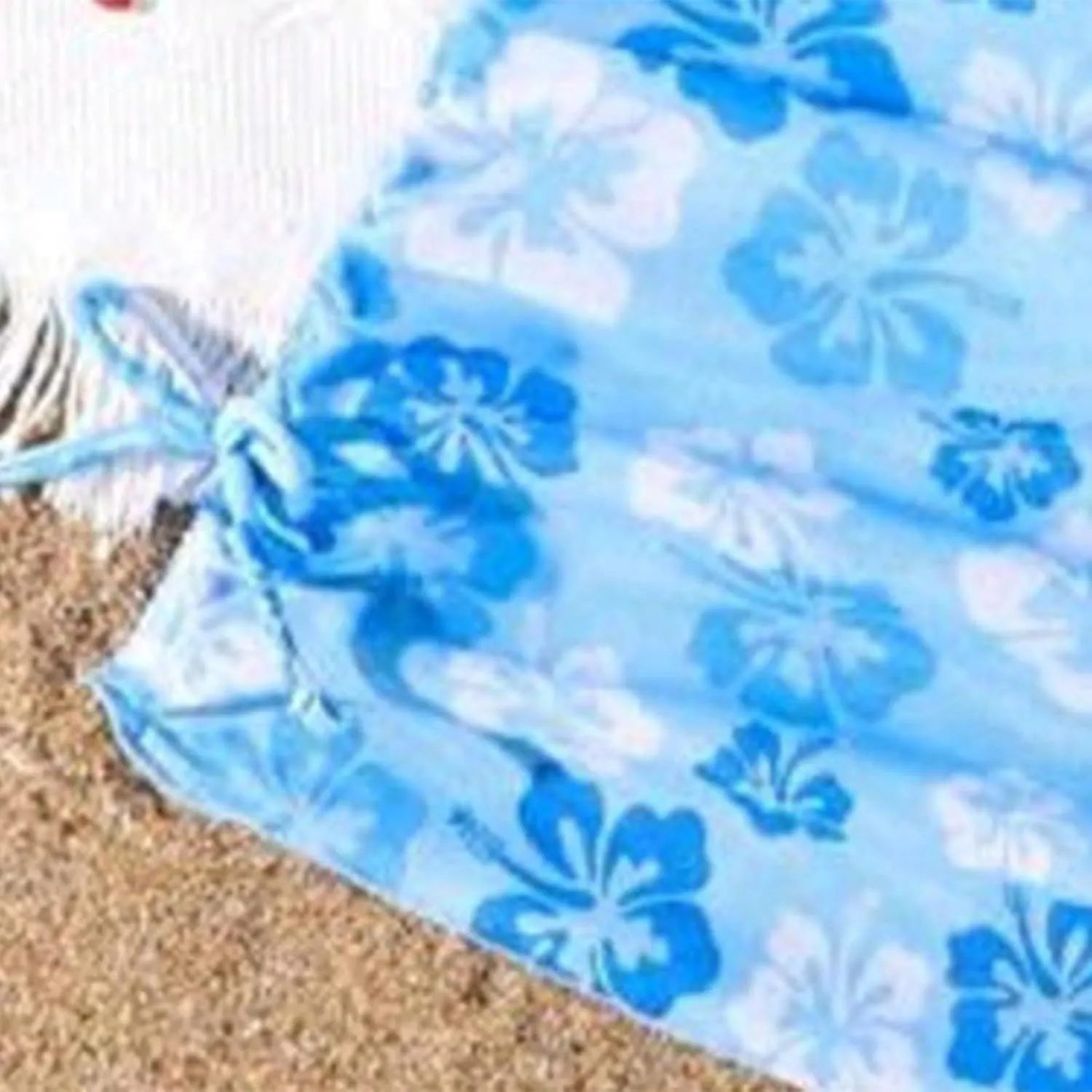 Girls Swimsuit 3 Piece Bathing Suits Quick Dry Floral Print Bikini Set with Beach Cover Up Hawaii Beach Kids Swimwear