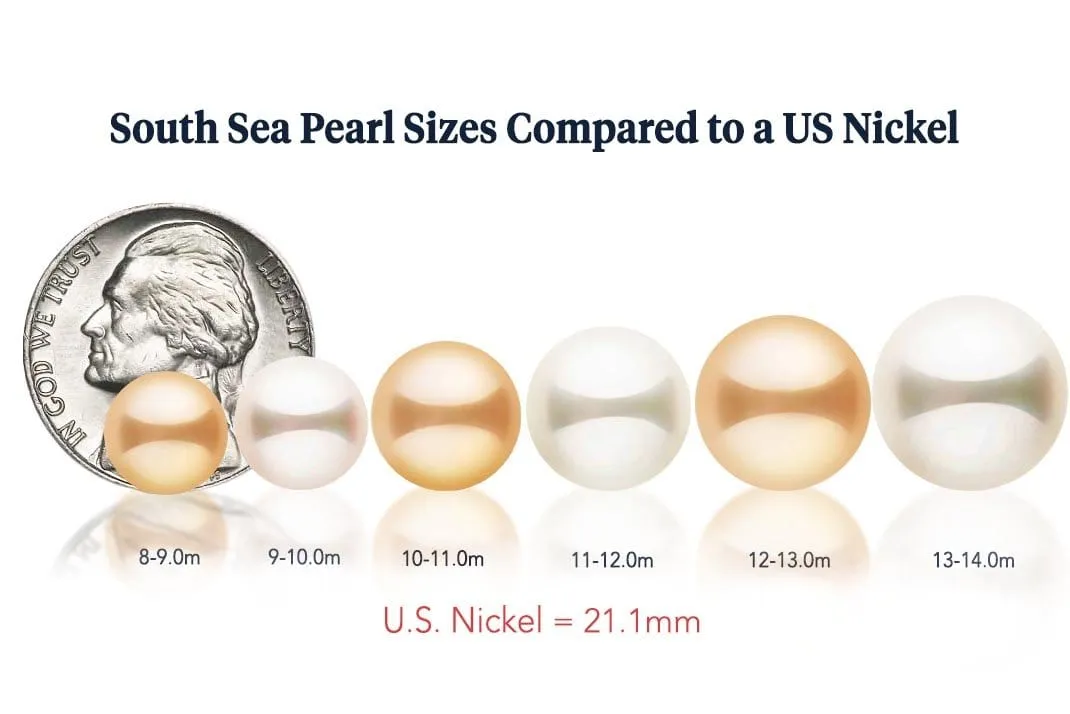 Golden South Sea Pearl Earrings: 9.0-10.0mm