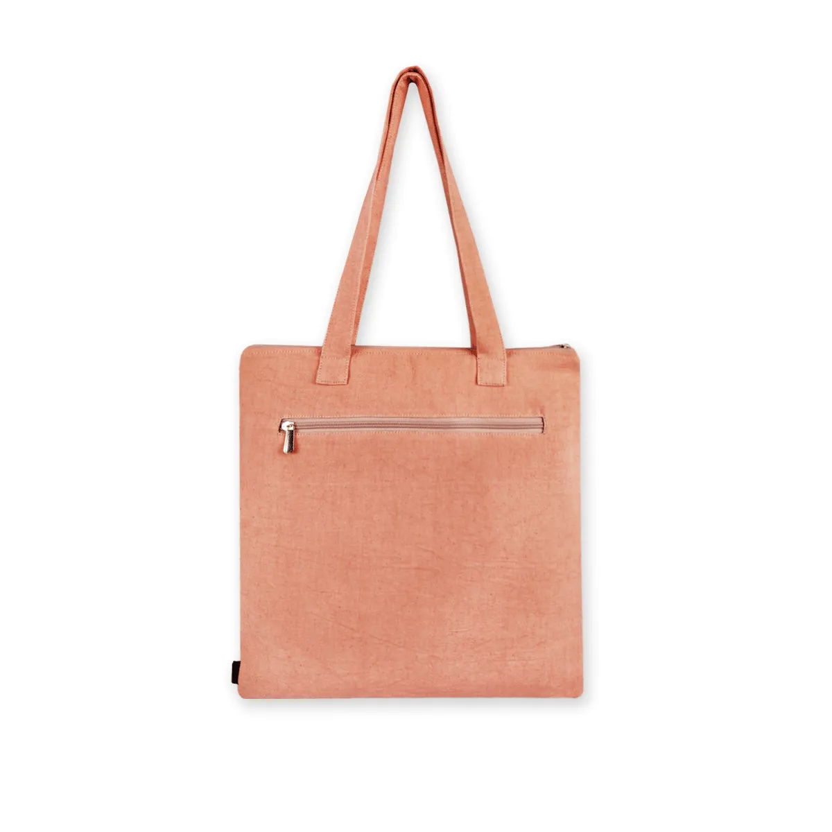 Gond Tote Bag- Peach Peacock