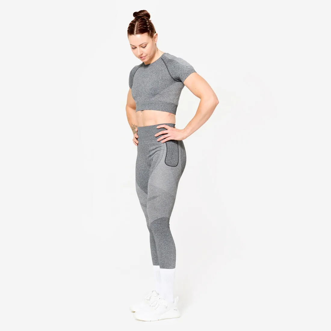 High-Waisted Body-Sculpting Fitness Leggings - Seamless