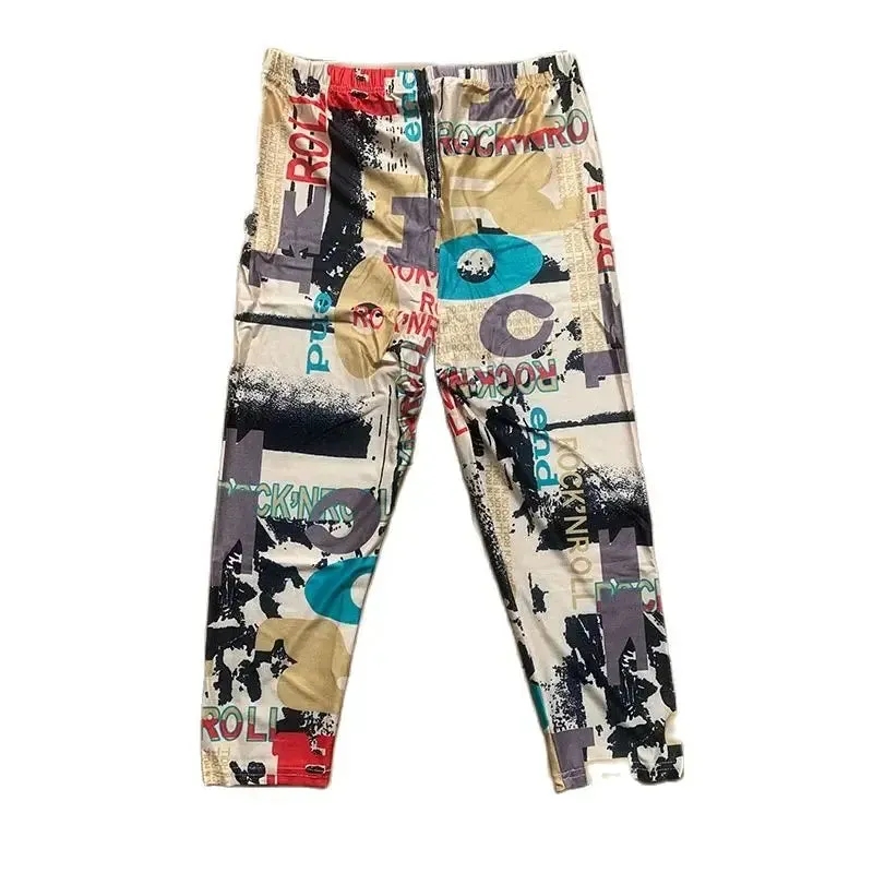 High Waisted Floral Fitness Leggings Women Capris Printing