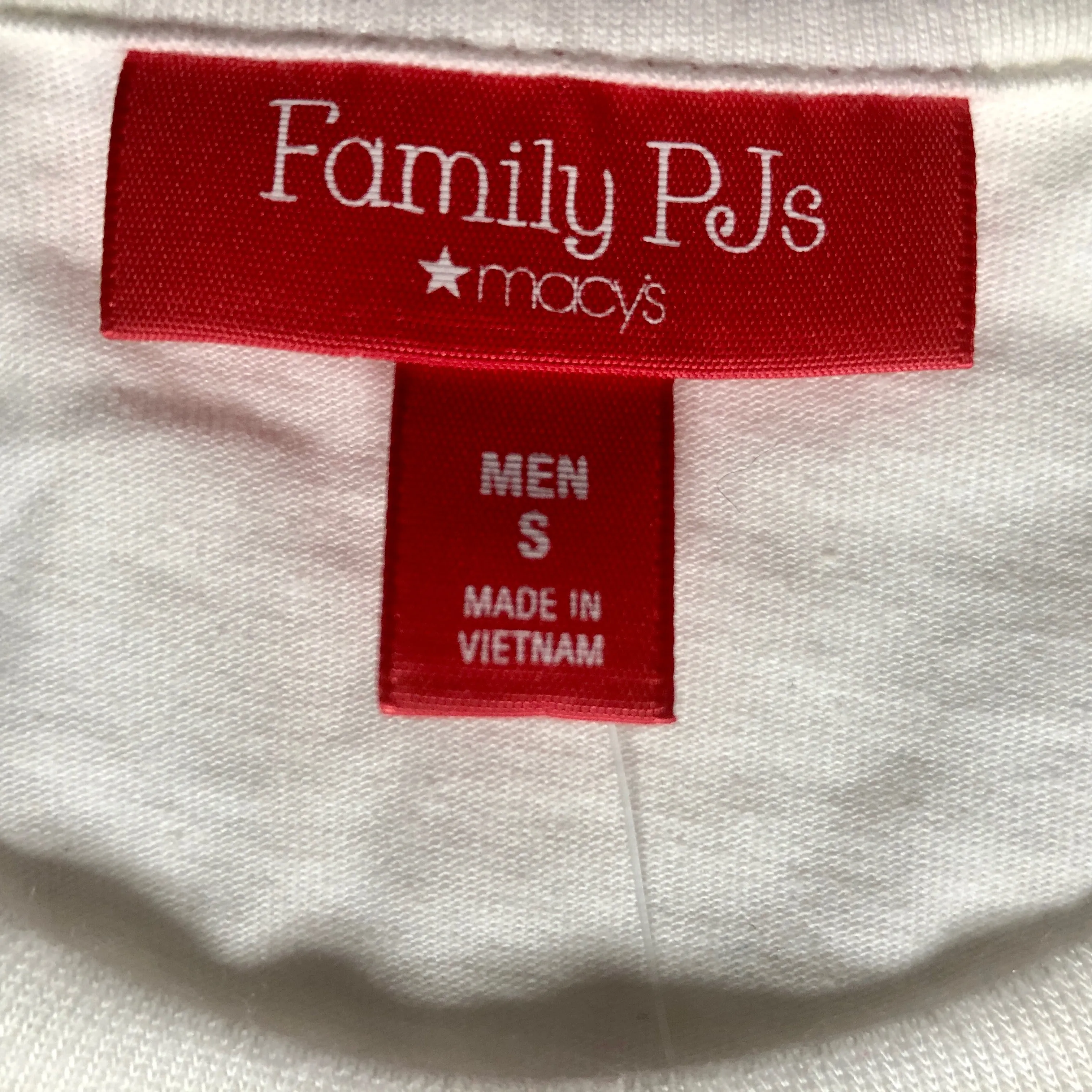 Holiday Family PJs White and Grey Buffalo Check 2 Piece Set - Size Small