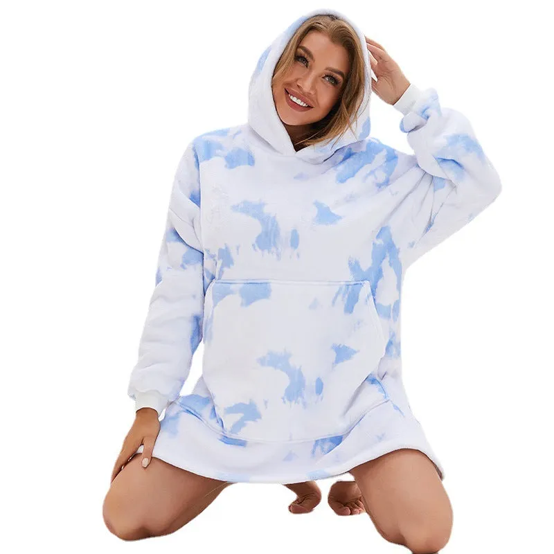 Hoodies Blankets Hoodie Pajamas Homewear Lazy Blanket