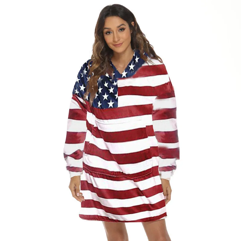 Hoodies Blankets Hoodie Pajamas Homewear Lazy Blanket