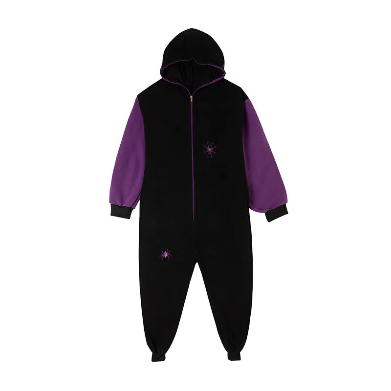 Hoodies Blankets Polar Fleece Cartoon Animal One-Piece Pajamas Couple Pajamas