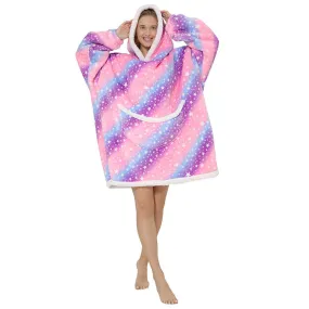 Hoodies Blankets Thickened Warm Pajamas Lazy Clothes Flannel Nightgown