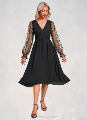 Justice V-Neck Elegant A-line Tulle Dresses BF2P0022396