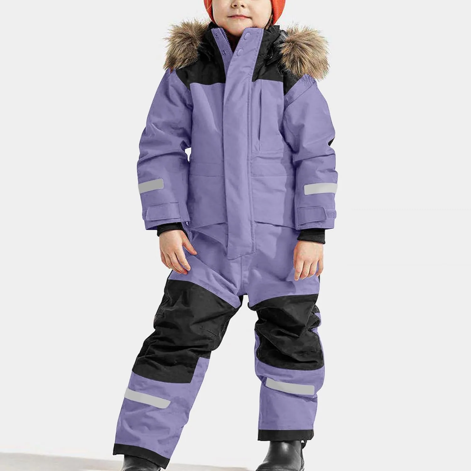 Kids Girls Boys Snow Suits One Piece Snowsuits Winter Warm Outdoor Ski Suits Waterproof Windproof Snowboard Jumpsuits