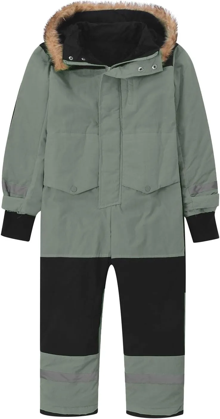 Kids Girls Boys Snow Suits One Piece Snowsuits Winter Warm Outdoor Ski Suits Waterproof Windproof Snowboard Jumpsuits