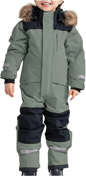 Kids Girls Boys Snow Suits One Piece Snowsuits Winter Warm Outdoor Ski Suits Waterproof Windproof Snowboard Jumpsuits