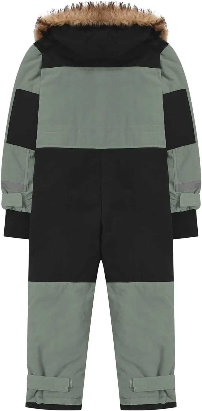 Kids Girls Boys Snow Suits One Piece Snowsuits Winter Warm Outdoor Ski Suits Waterproof Windproof Snowboard Jumpsuits