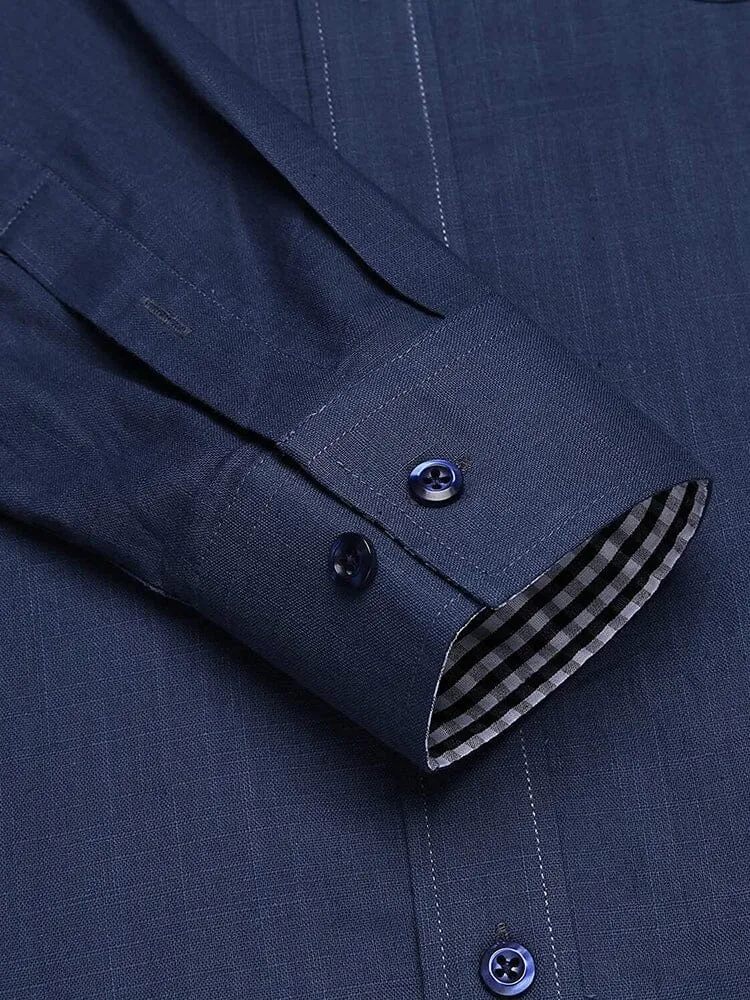 Long-Sleeve Cotton Linen Shirt (US Only)