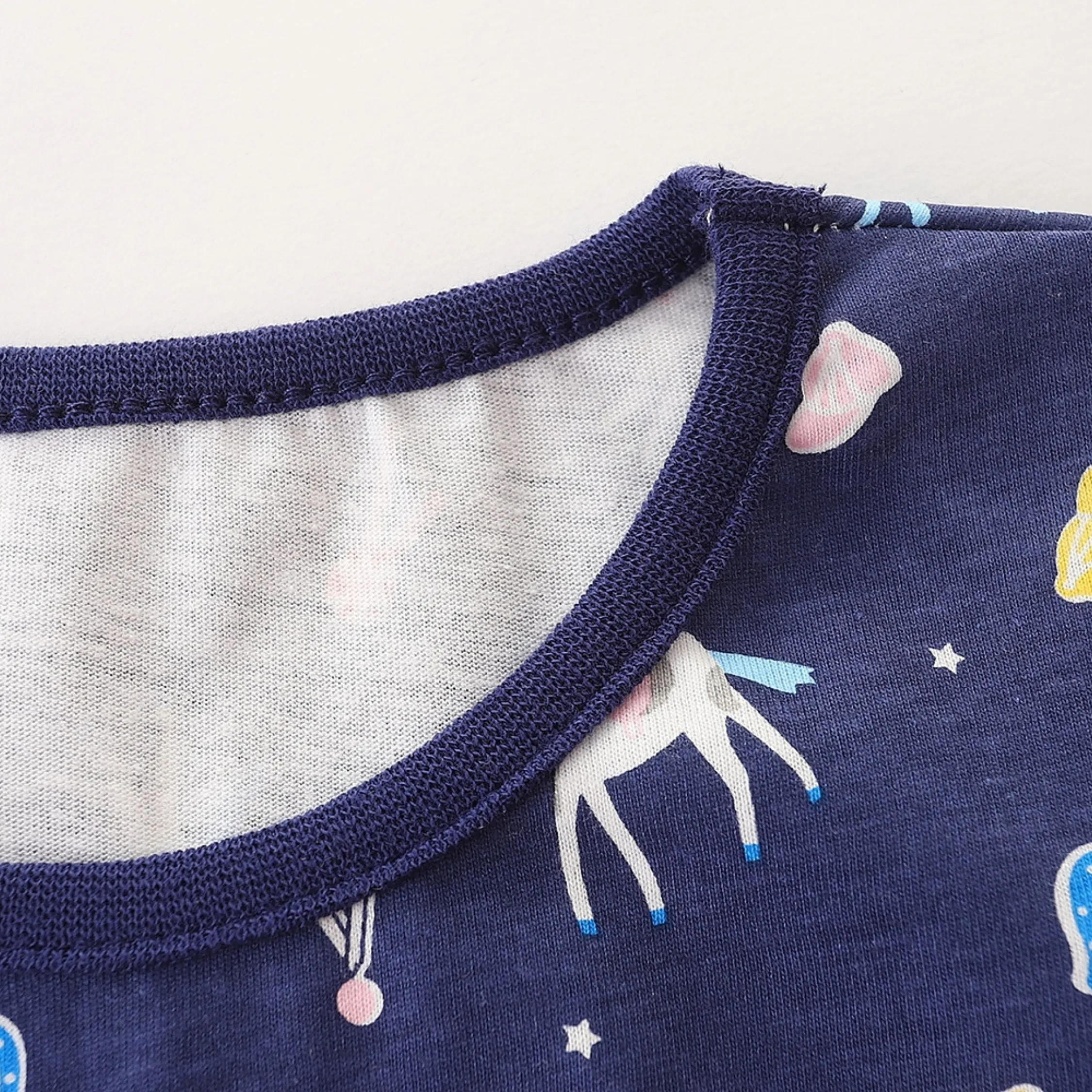 Magical Steed Print Dress        (Blue)
