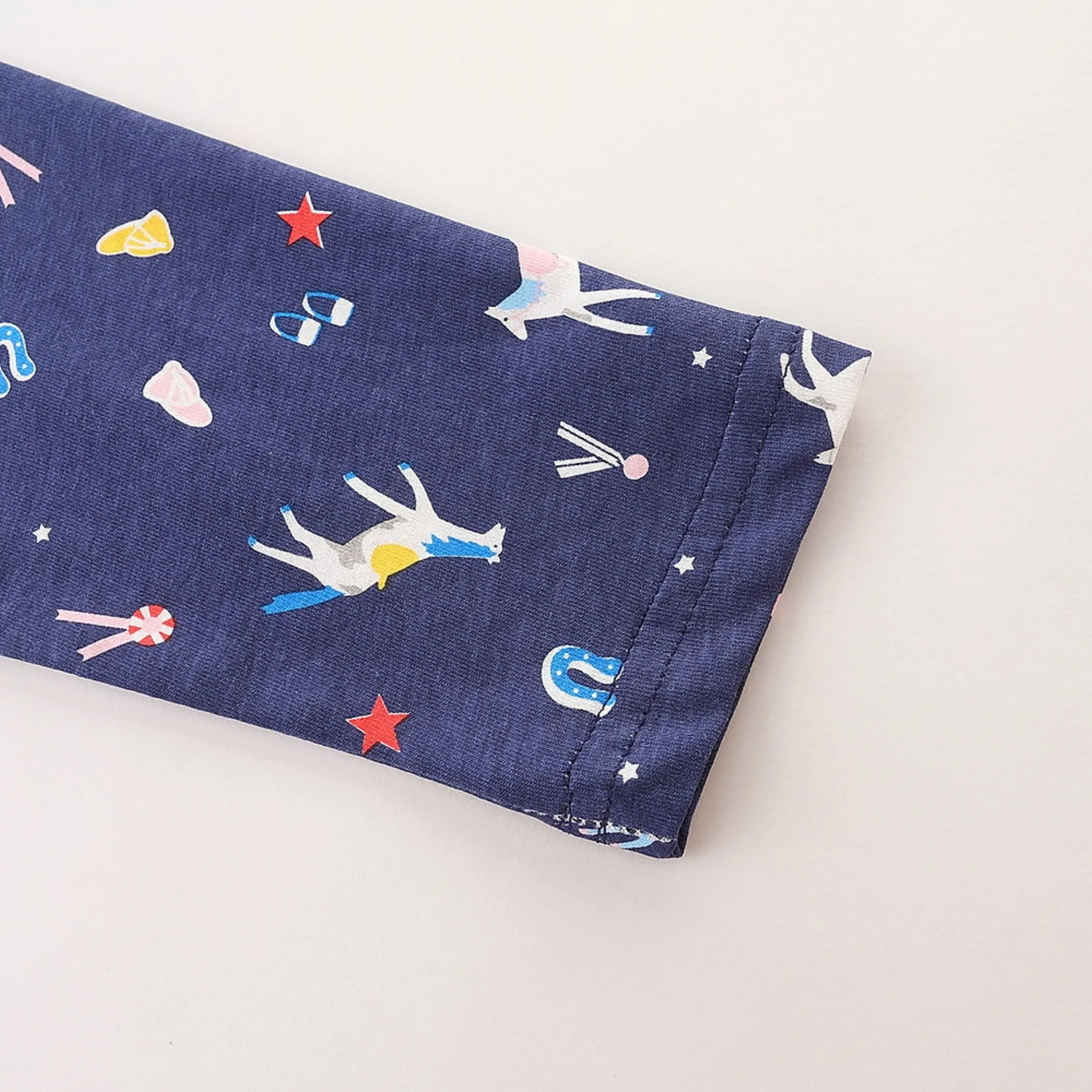 Magical Steed Print Dress        (Blue)
