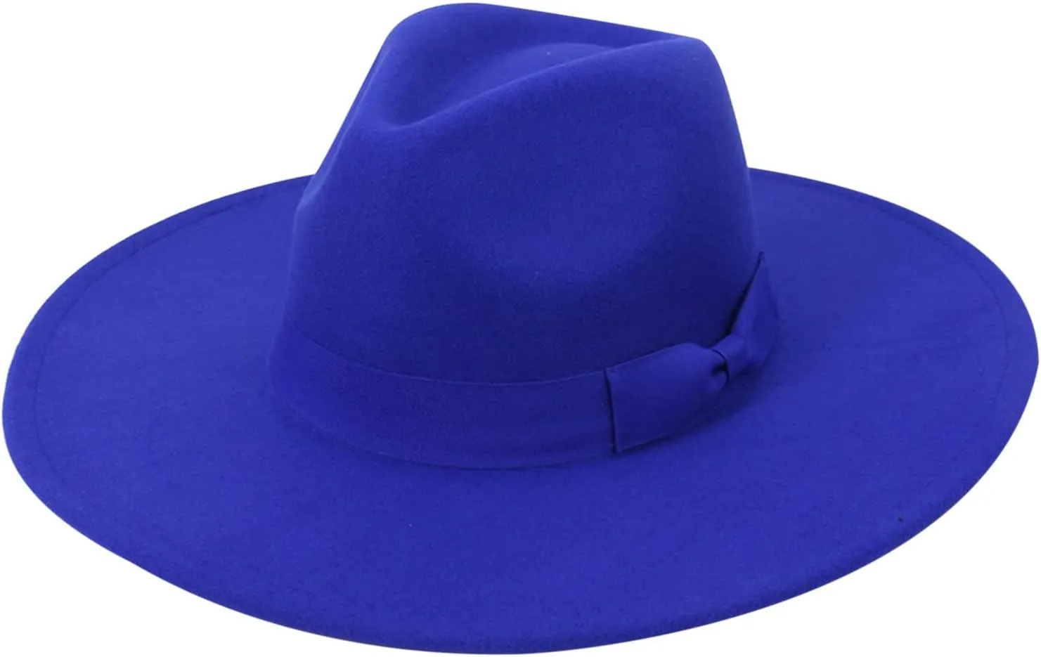 Men & Women Vintage Wide Brim Fedora Hat with Belt Buckle