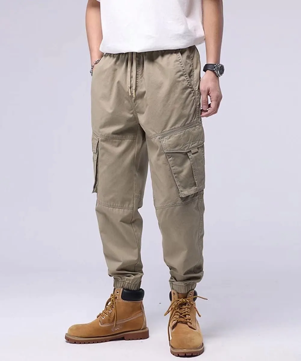 Mens Cargo Pants with Multi Pockets Hiking Outdoor Lightweight Comfortable Pants for Work Tactical