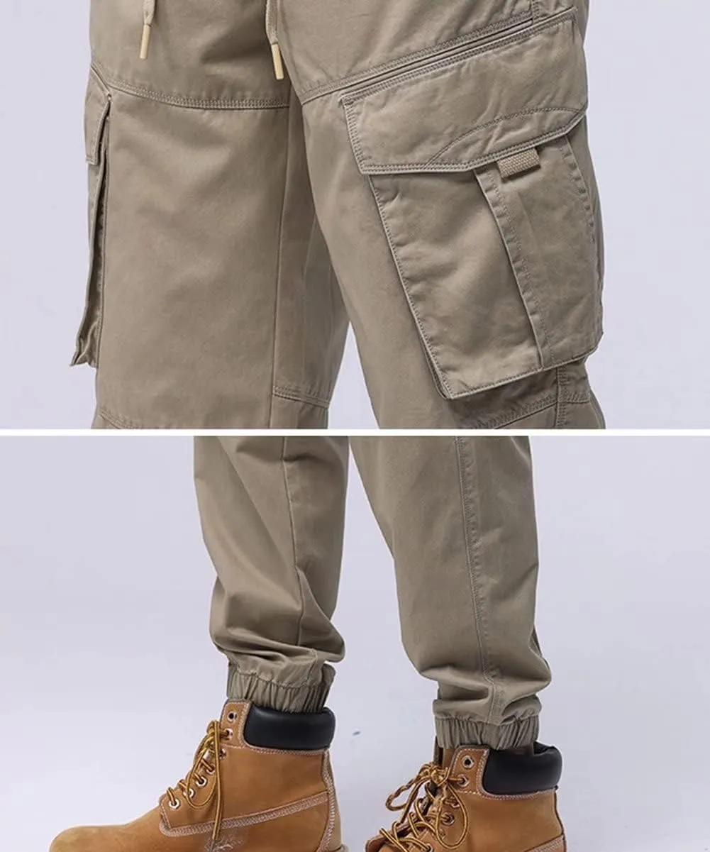Mens Cargo Pants with Multi Pockets Hiking Outdoor Lightweight Comfortable Pants for Work Tactical