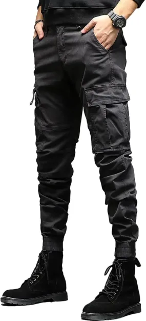 Men's Cargo Trousers,Cargo Pants Joggers with Multi Pockets, Comfortable Combat Trousers for Men