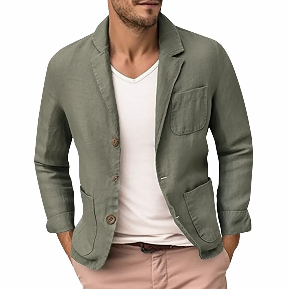 Mens Linen Summer Blazer
