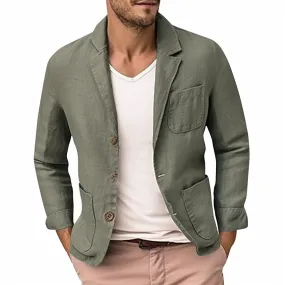 Mens Linen Summer Blazer