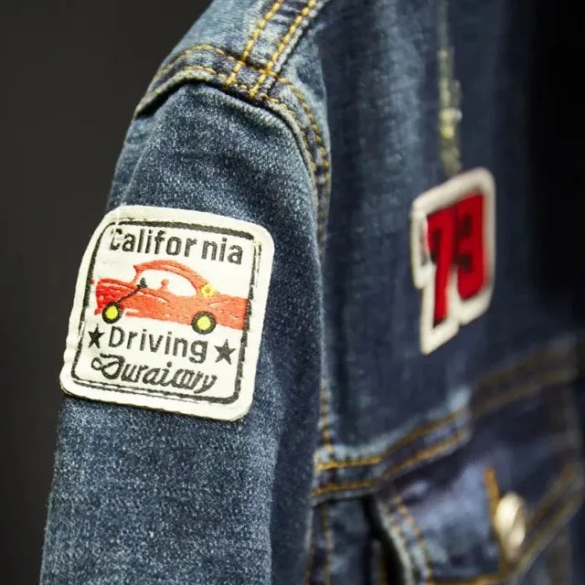 Men's Parka Patched Denim Jacket