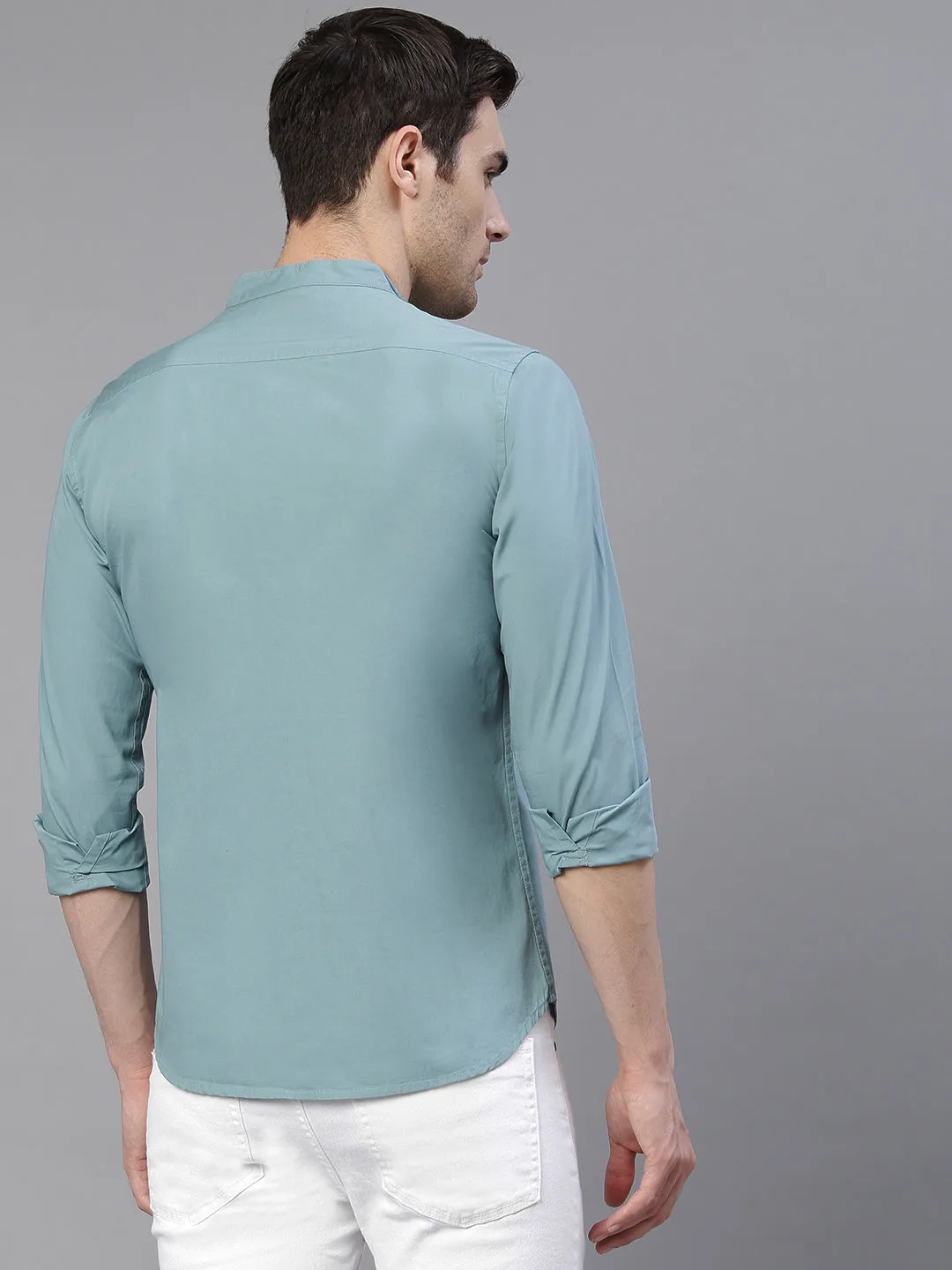 Men's Plain Slim Fit Casual Shirts