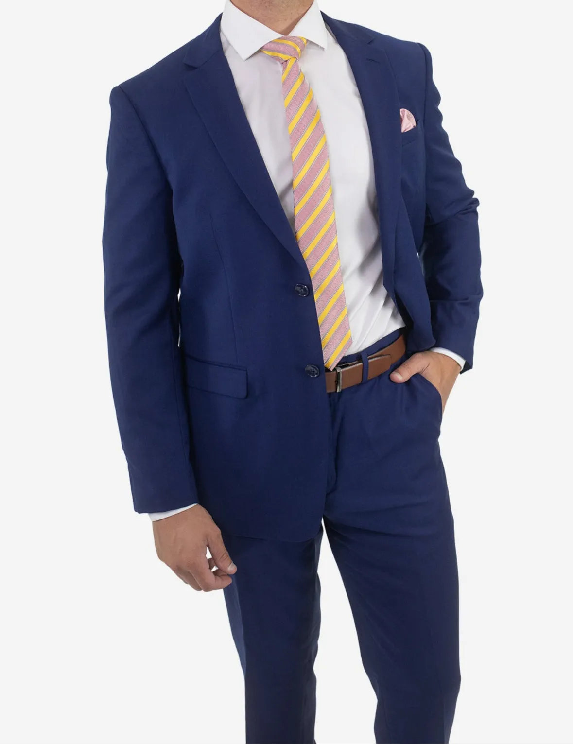 Men's Royal Blue Wool Suit