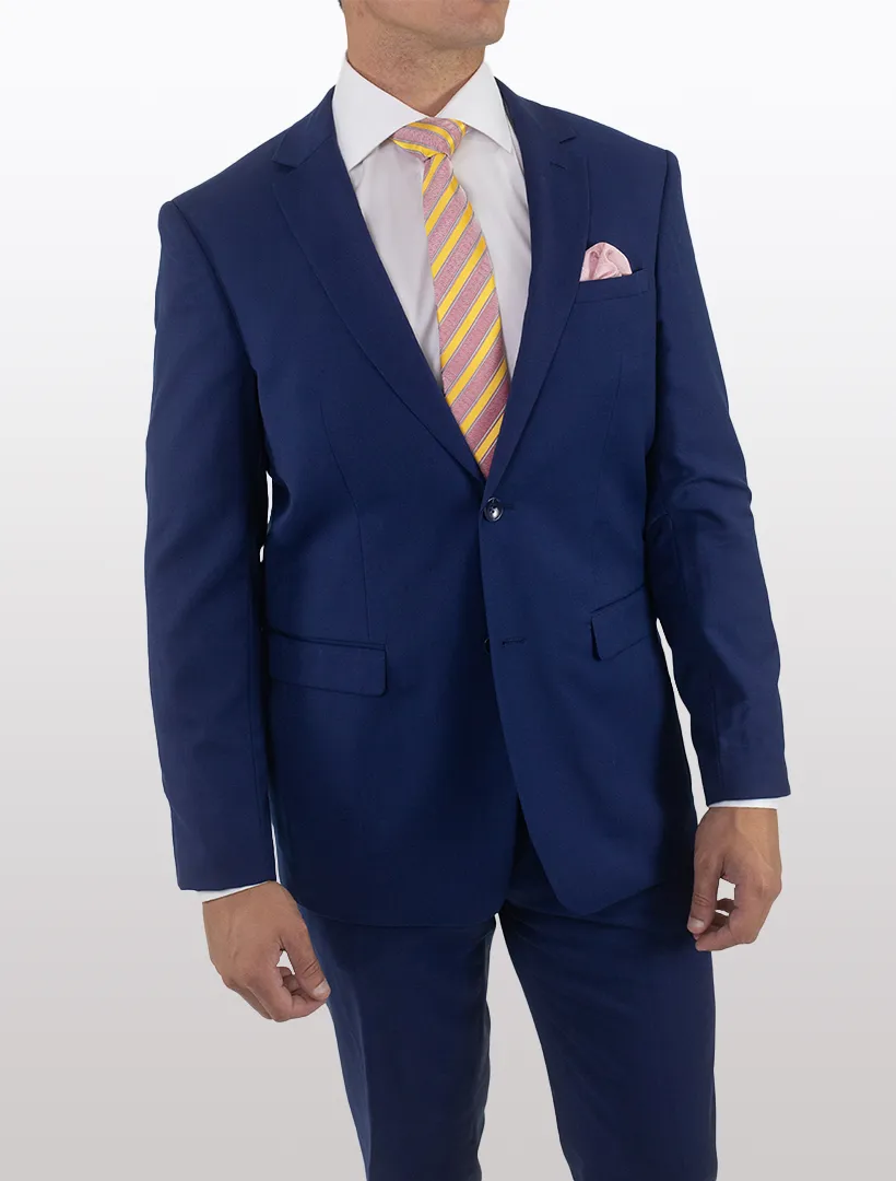 Men's Royal Blue Wool Suit