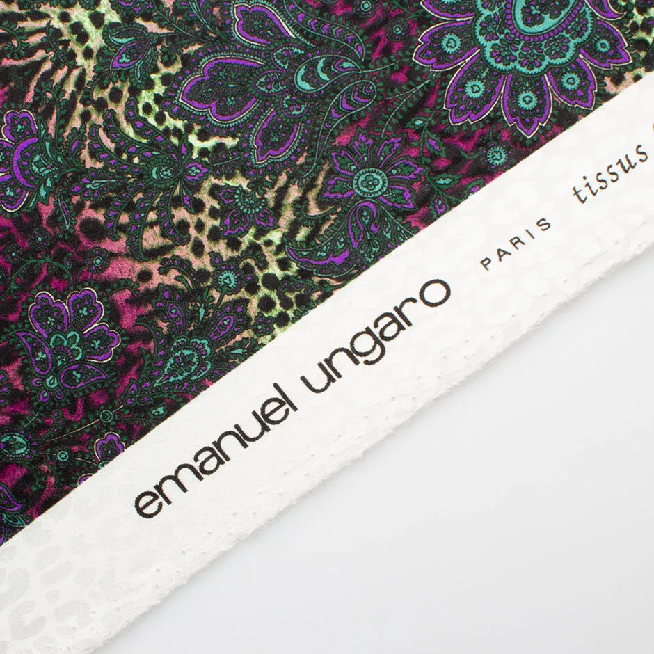 Multi-Coloured Floral & Animal Printed Silk Jacquard (A 2.60m Piece)