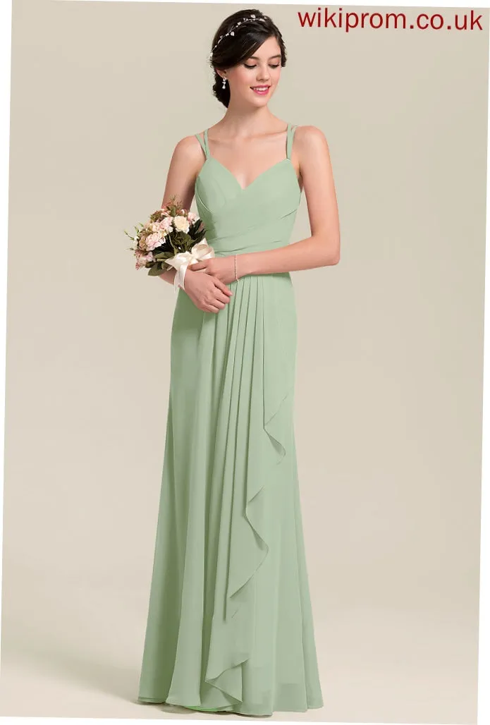 Neckline Length Floor-Length Fabric Embellishment Silhouette A-Line CascadingRuffles Sweetheart Emely Bridesmaid Dresses