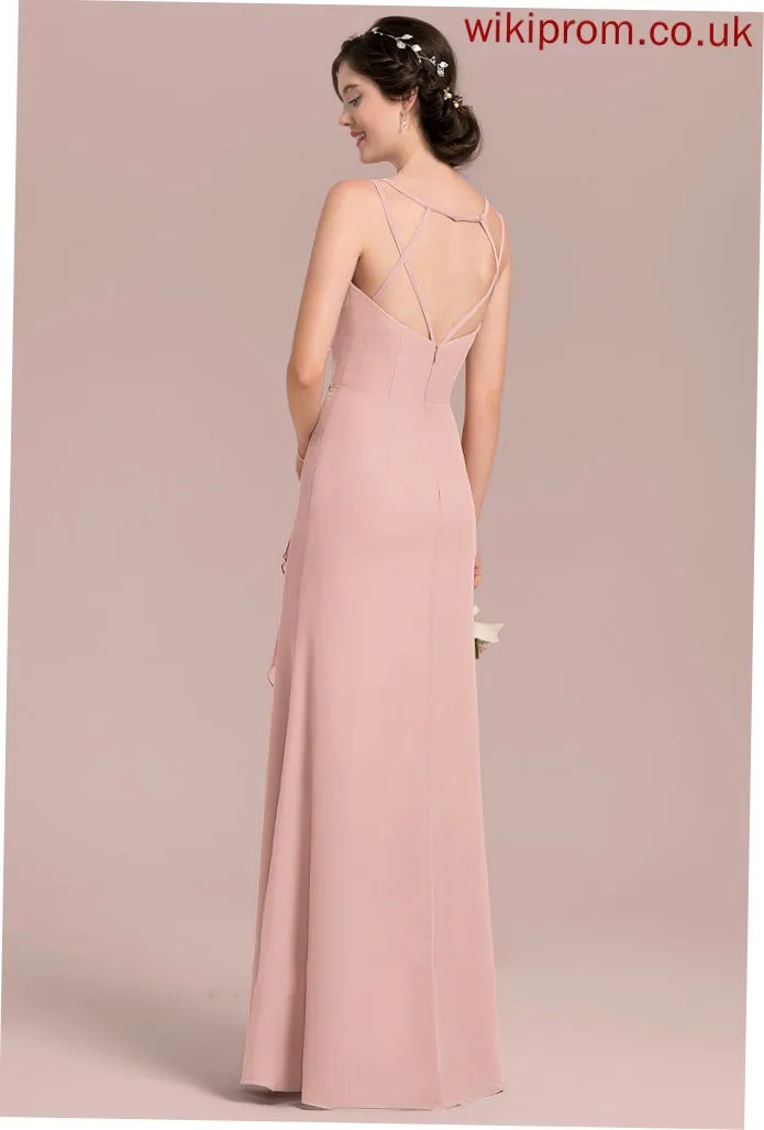 Neckline Length Floor-Length Fabric Embellishment Silhouette A-Line CascadingRuffles Sweetheart Emely Bridesmaid Dresses