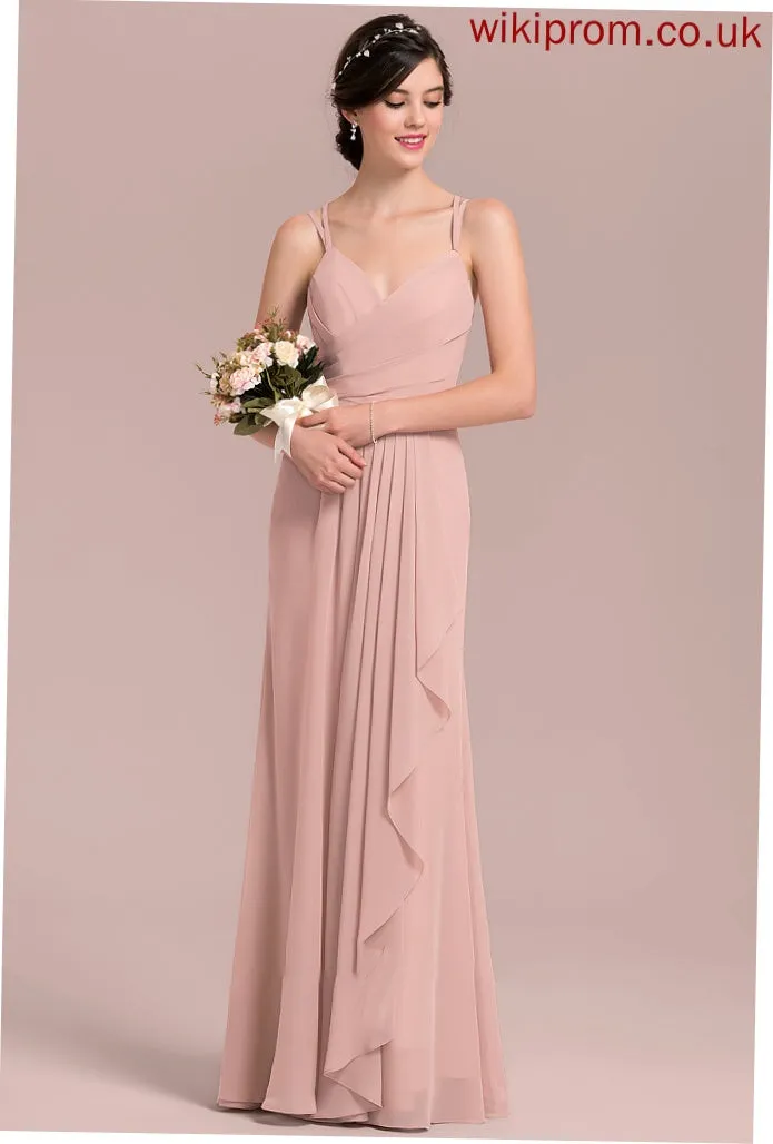 Neckline Length Floor-Length Fabric Embellishment Silhouette A-Line CascadingRuffles Sweetheart Emely Bridesmaid Dresses