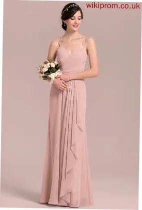 Neckline Length Floor-Length Fabric Embellishment Silhouette A-Line CascadingRuffles Sweetheart Emely Bridesmaid Dresses