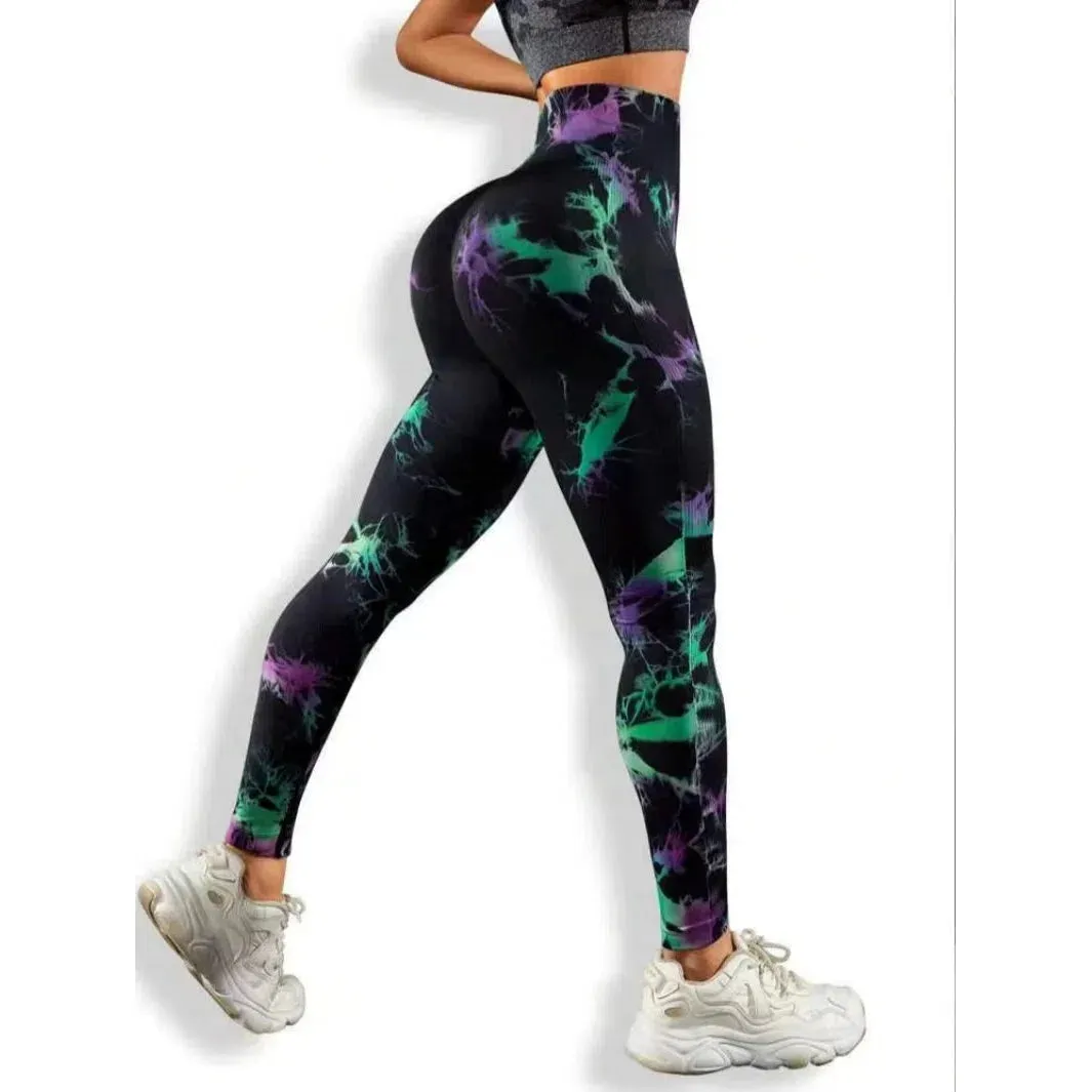 New 3D Ink Printing Seamless Leggings Women Gym Yoga Pants