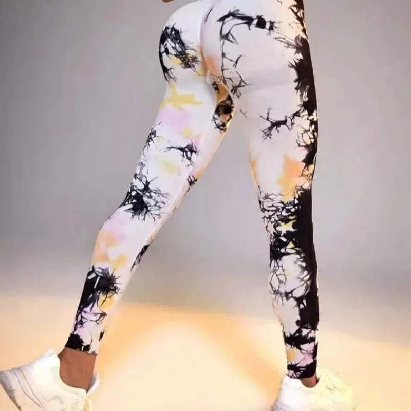 New 3D Ink Printing Seamless Leggings Women Gym Yoga Pants