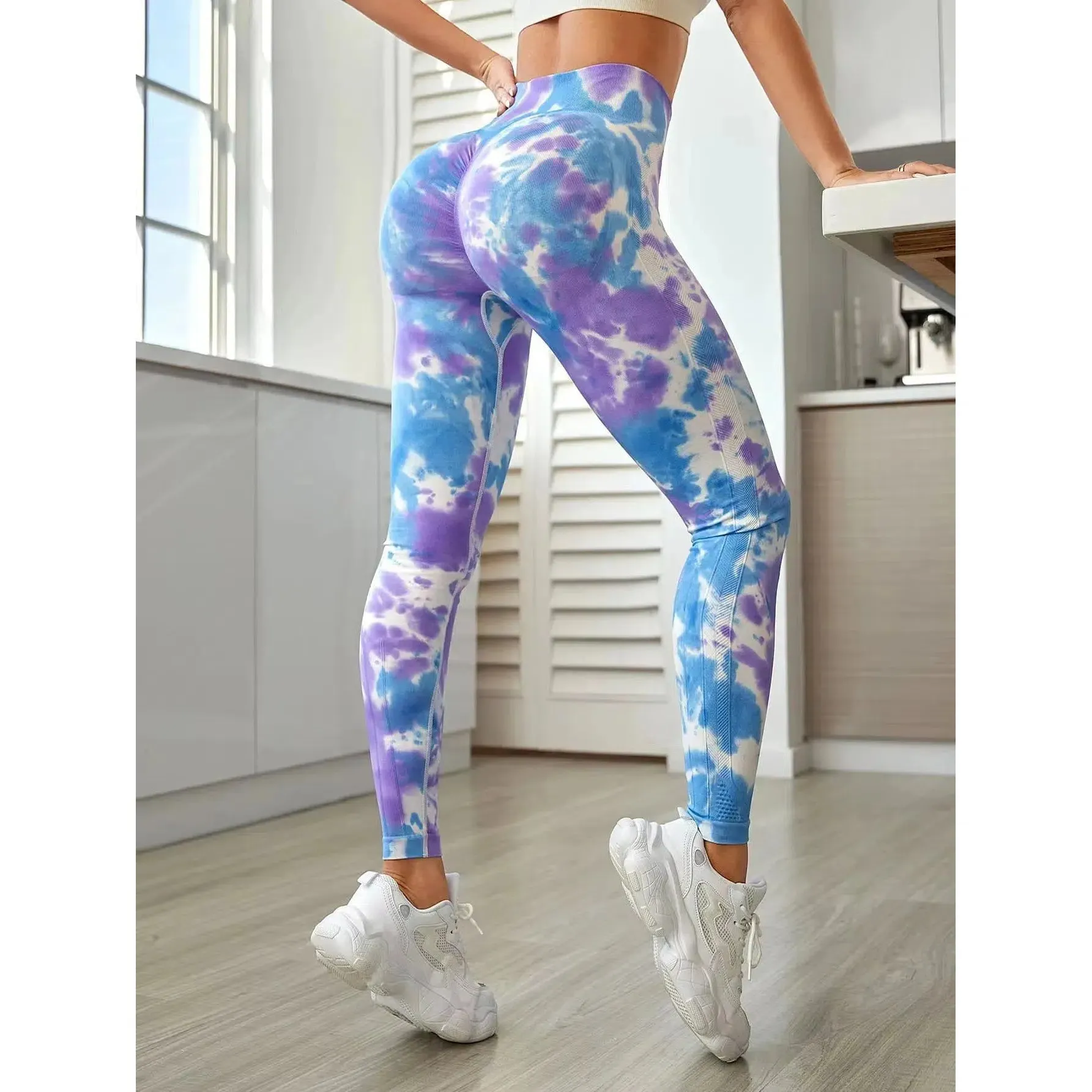 New 3D Ink Printing Seamless Leggings Women Gym Yoga Pants