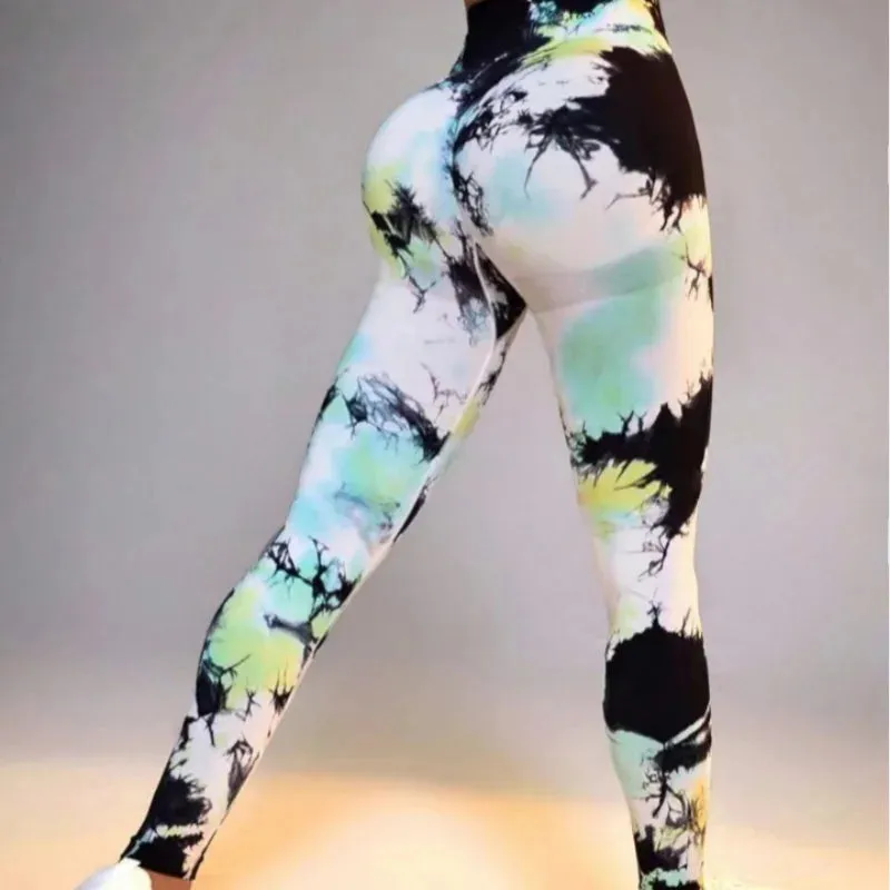 New 3D Ink Printing Seamless Leggings Women Gym Yoga Pants