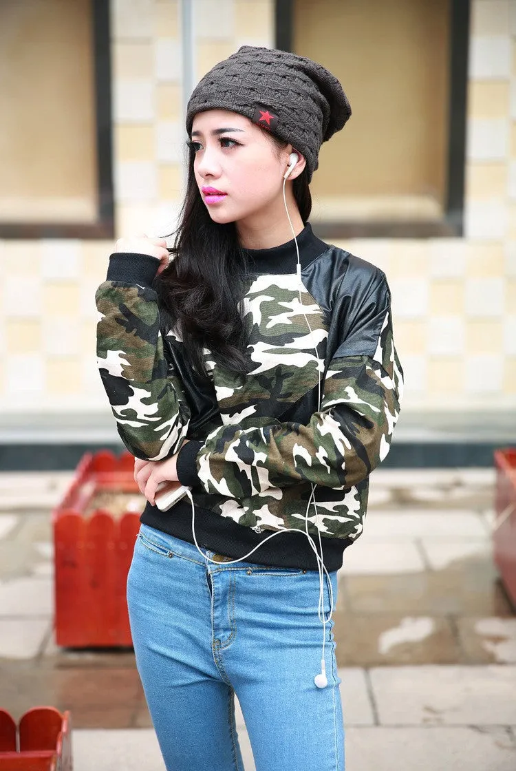 New reversible knitted winter female beanie hat women's warm hats women Chunky Baggy cap