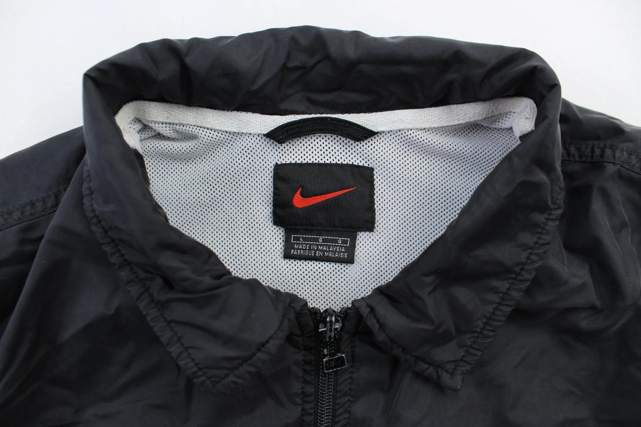 Nike Embroidered Logo Black & White Jacket