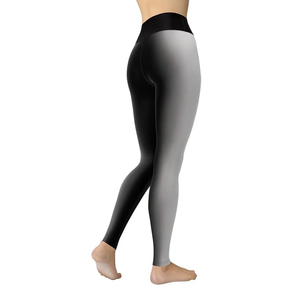 Ombre Optical Illusion Yoga Leggings