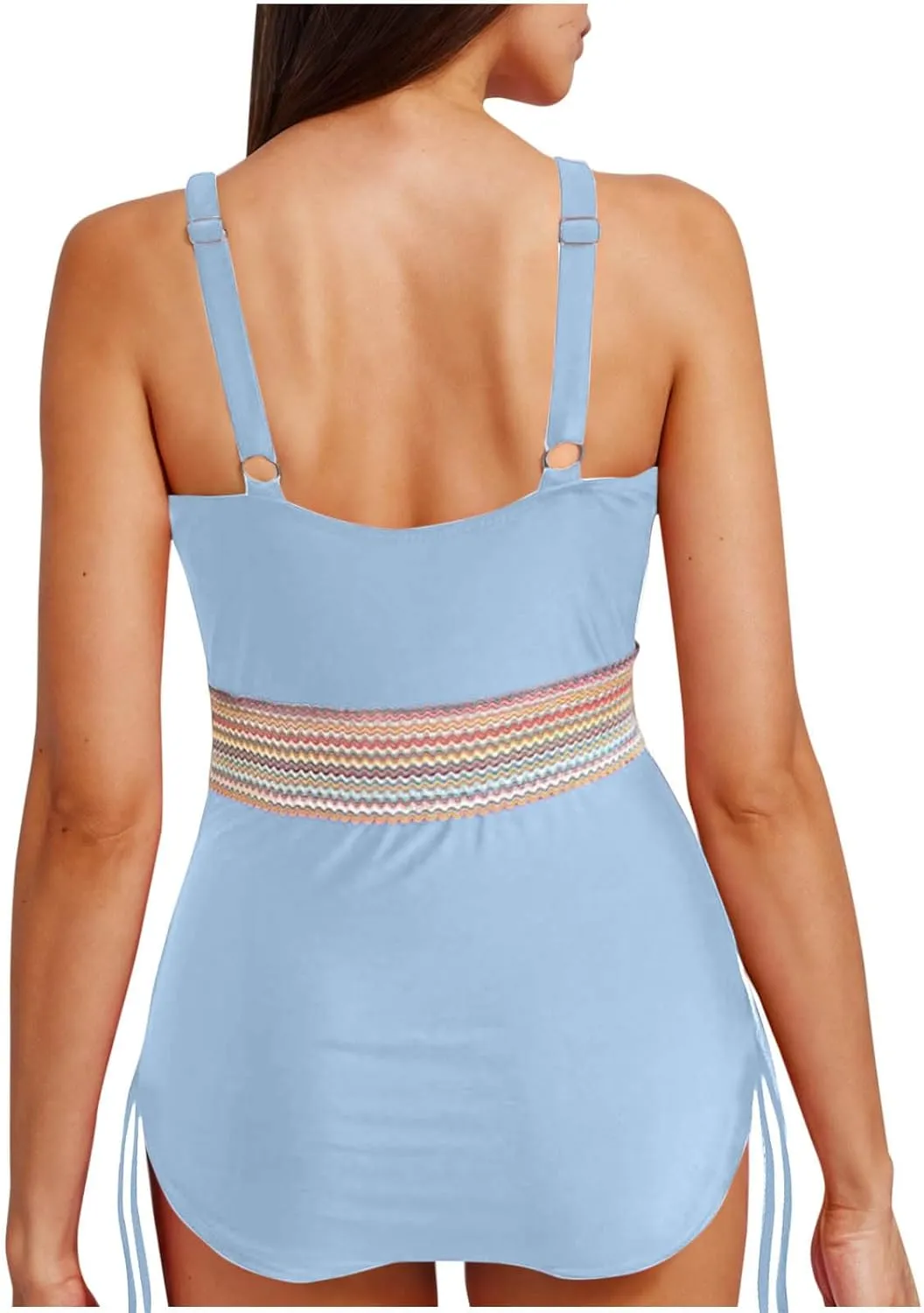One Piece Bathing Suits Women Swimsuit Tummy Control Swimwear V Neck Slimming Swim Suit Push Up Bathing Suits
