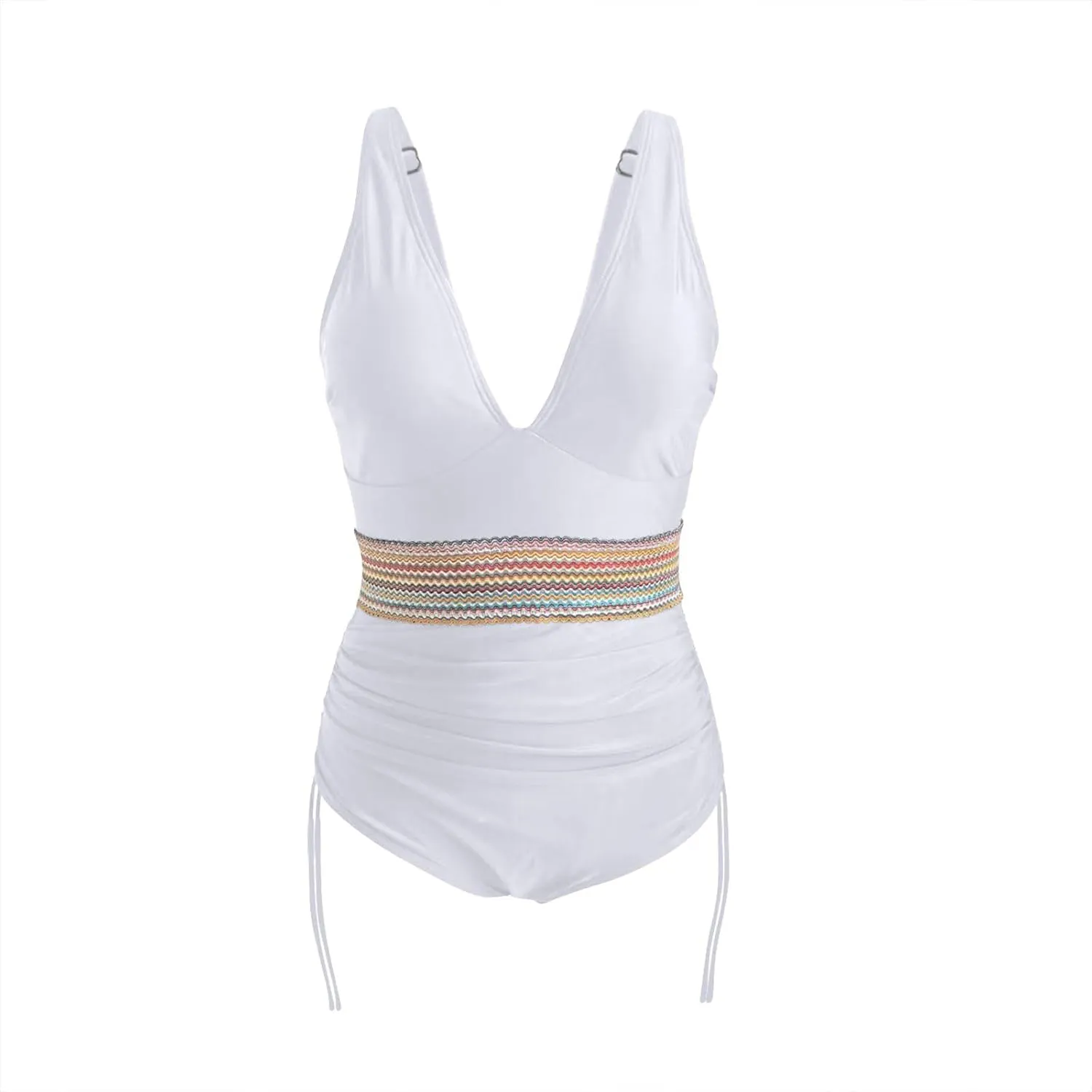 One Piece Bathing Suits Women Swimsuit Tummy Control Swimwear V Neck Slimming Swim Suit Push Up Bathing Suits