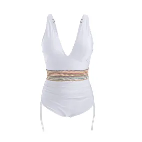 One Piece Bathing Suits Women Swimsuit Tummy Control Swimwear V Neck Slimming Swim Suit Push Up Bathing Suits