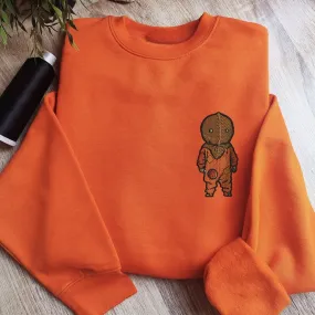 Orange Footie Pajama Personalized Graphic Hoodies - The Ultimate Meme Shirt and Gag Gift for Men & Women