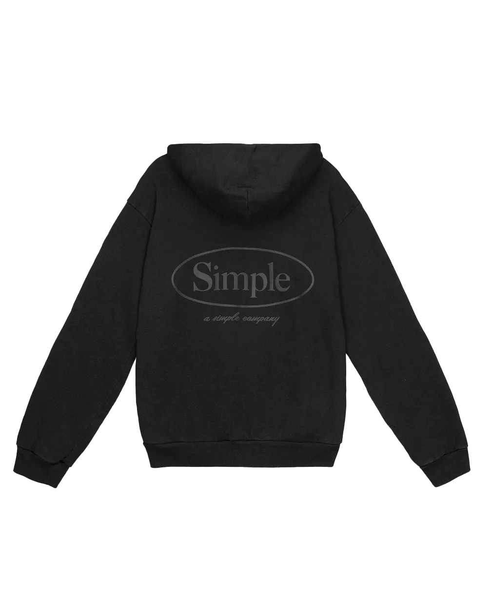 Oval Midweight Hoodie in Black