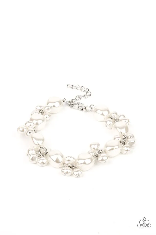 Paparazzi Bracelet ~ Imperfectly Perfect - White