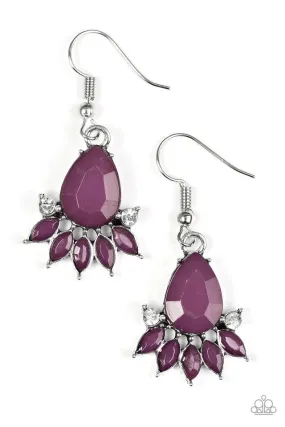 Paparazzi Earring ~ Meant To BEAD - Purple