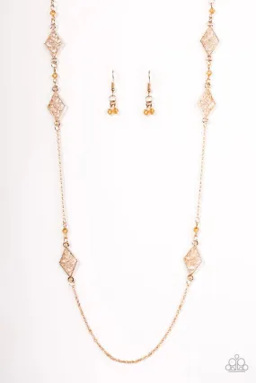 Paparazzi Necklace ~ Starlight Carpet Ride - Gold
