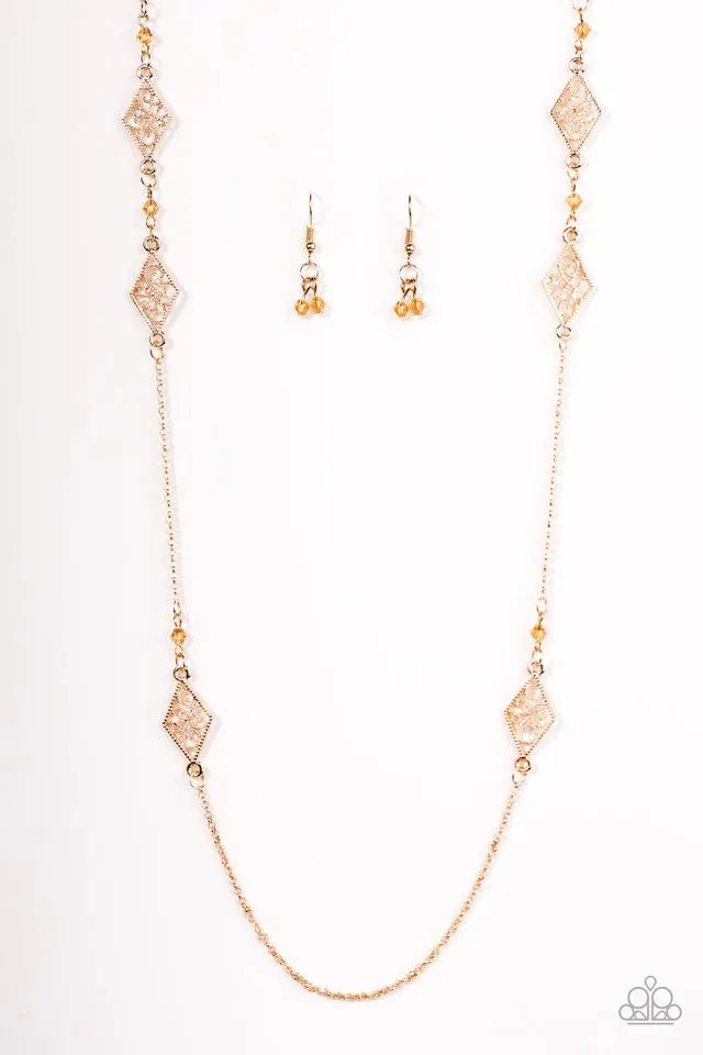 Paparazzi Necklace ~ Starlight Carpet Ride - Gold